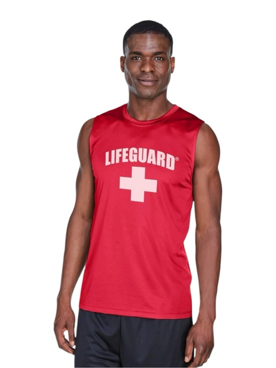 Lifeguard Other - LIFEGUARD Officially Licensed Mens Performance Muscle Tank Moisture Wicking